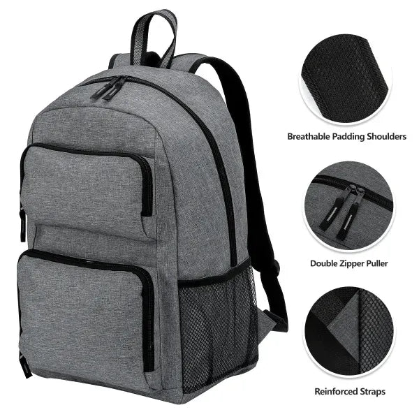 Graphite 15.6" Computer Backpack W Pockets (Embroidery)
