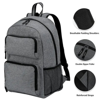 Graphite 15.6" Computer Backpack W Pockets (Embroidery)