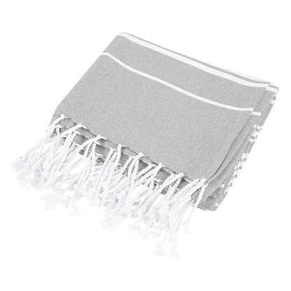 Recycled Beach Blanket With Tassel Fringe