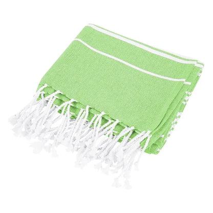Recycled Beach Blanket With Tassel Fringe