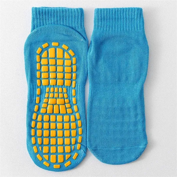 Non-Slip Grip Trampoline Socks Anti-Skid Yoga Play Area