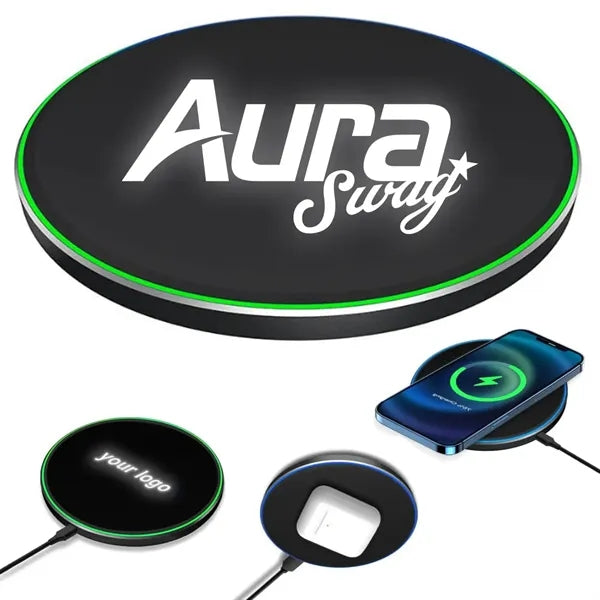 Custom LED Wireless Charger with Logo Illumination