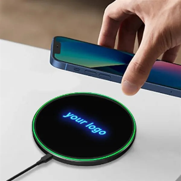 Custom LED Wireless Charger with Logo Illumination
