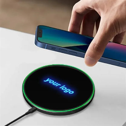 Custom LED Wireless Charger with Logo Illumination