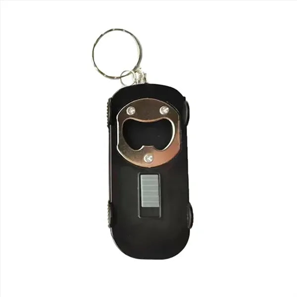 Car Multifunctional LED Light Bottle Opener Keychain
