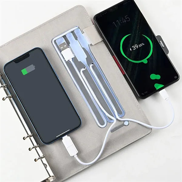 Custom LED Logo Journals with Wireless Charging Power Bank