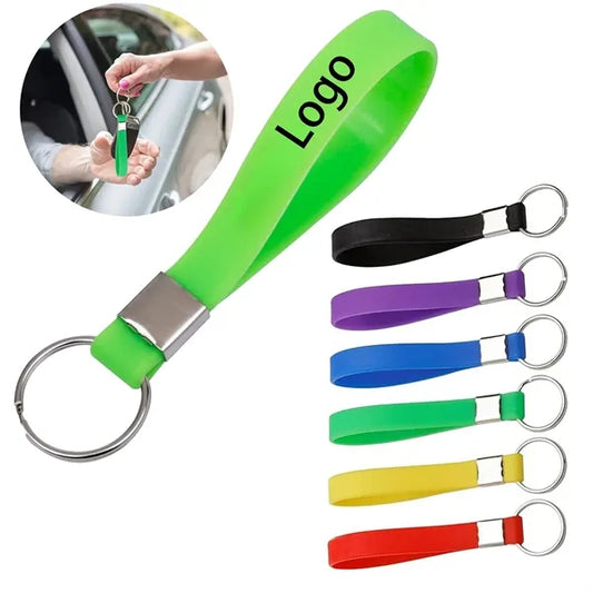 Silicone Wristband with Keychain