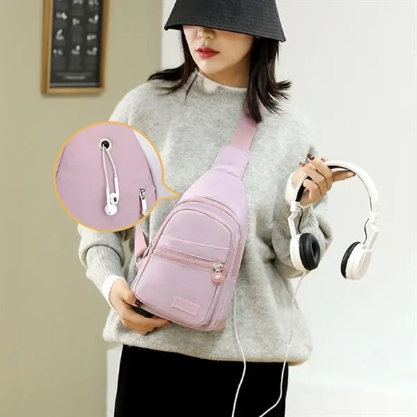 Crossbody Sling Backpack Chest Bag For Hiking