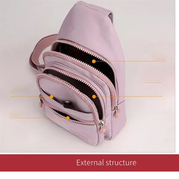 Crossbody Sling Backpack Chest Bag For Hiking