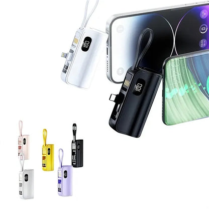 10000mAh 3-In-1 Fast Charger Built-In Plug Phone Stand