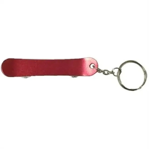 Skateboard Shape Bottle Opener w/ Key Chain
