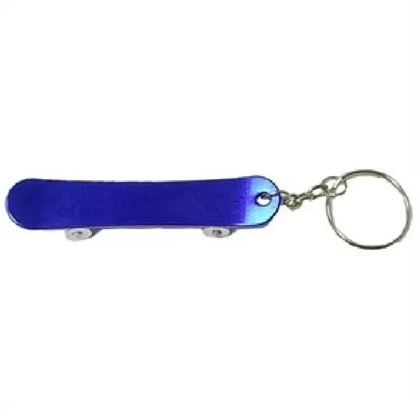 Skateboard Shape Bottle Opener w/ Key Chain