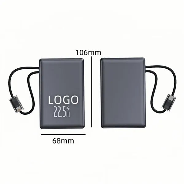 20000mAh Portable Fast Charging Power Bank with Dual Built I