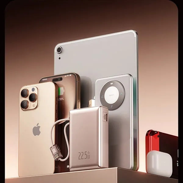 20000mAh Portable Fast Charging Power Bank with Dual Built I