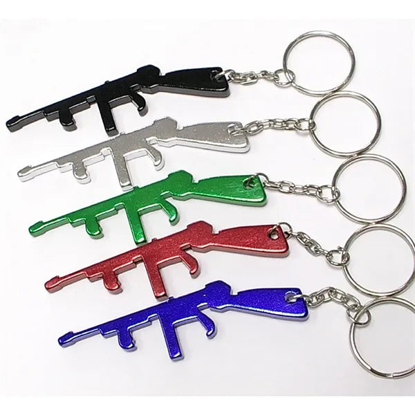Rifle Shape Bottle Opener w/Key Chain