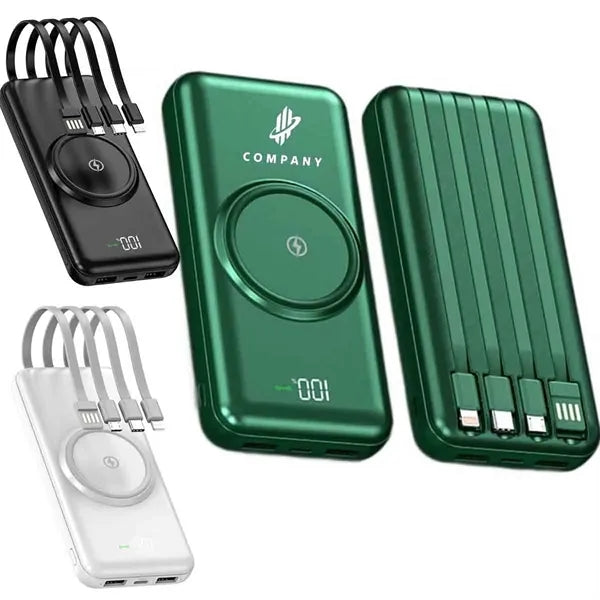 20000mAh Power Bank with Cables