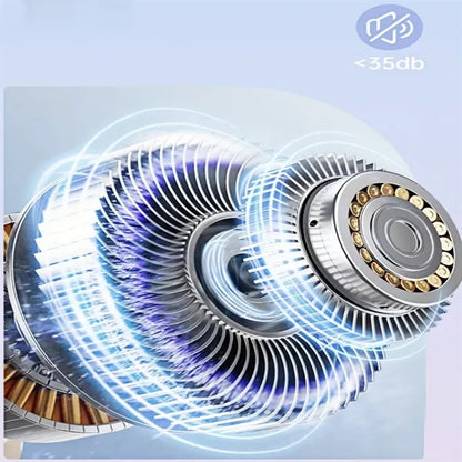 Mini Handheld Foldable Fan Power Bank 3 Speed Soft Blade Rec