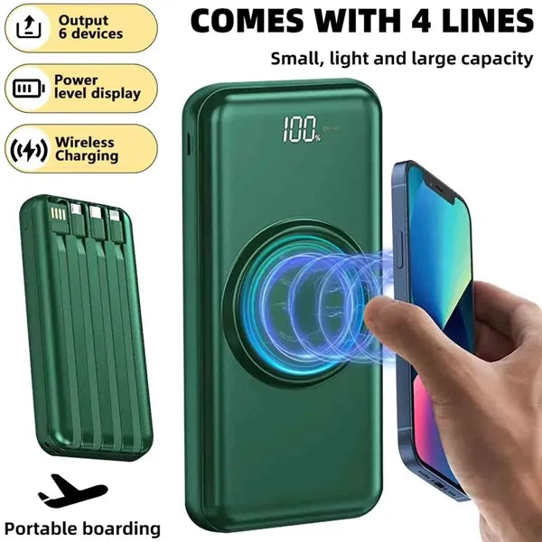 20000mAh Power Bank with Cables