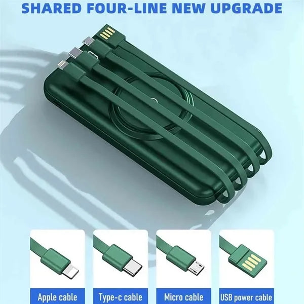 20000mAh Power Bank with Cables