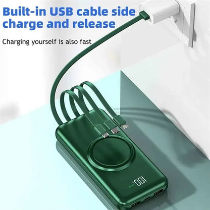 20000mAh Power Bank with Cables