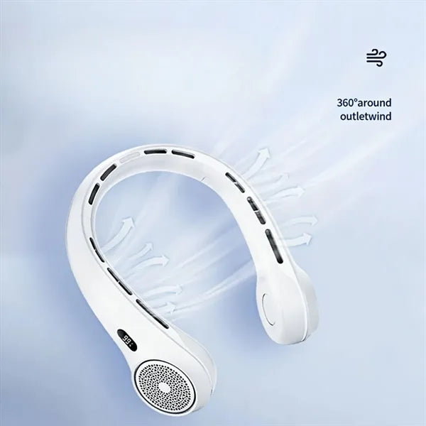 Bladeless Neck Fan 360 Cooling Portable Hands Free Quiet Air