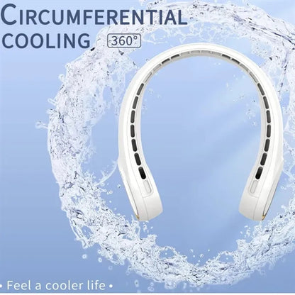 Bladeless Neck Fan 360 Cooling Portable Hands Free Quiet Air