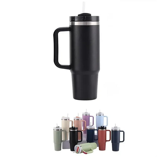 40Oz Stainless Steel Vacuum Insulated Tumbler With Handle An