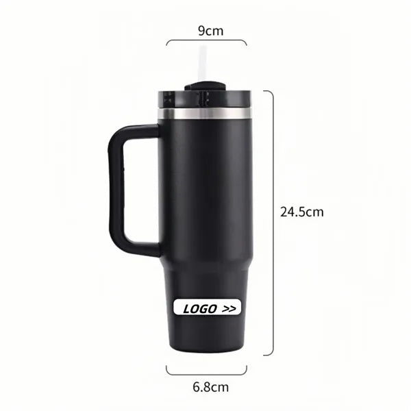 40Oz Stainless Steel Vacuum Insulated Tumbler With Handle An
