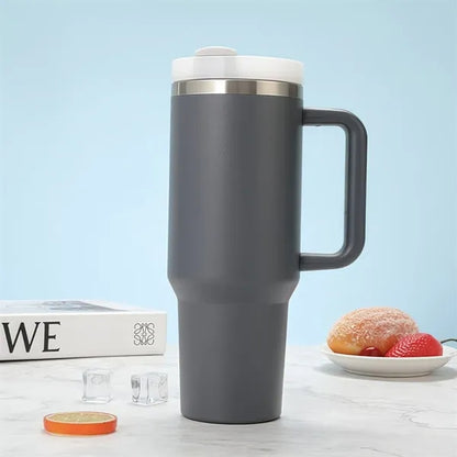 40Oz Stainless Steel Vacuum Insulated Tumbler With Handle An