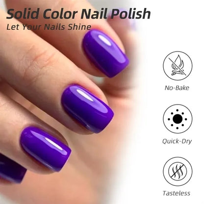 3 In 1 Rubber Base Gel Strengthening Nail Polish 6 Colors