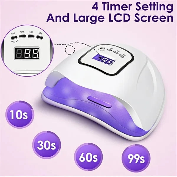Professional 150W UV LED Nail Lamp With Auto Sensor 4 Timers