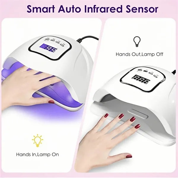 Professional 150W UV LED Nail Lamp With Auto Sensor 4 Timers