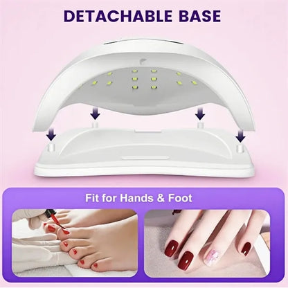 Professional 150W UV LED Nail Lamp With Auto Sensor 4 Timers