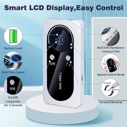 Professional Electric Nail Drill Machine For Acrylic Gel Nai