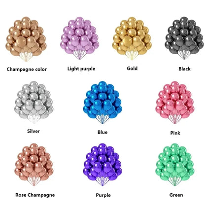12Inch Metallic Balloon Birthday Party Decoration
