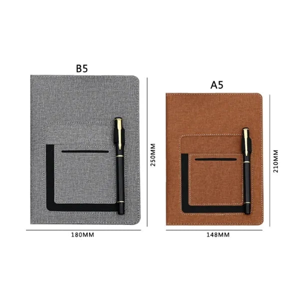 A5 Business Notebook with Card Holder & Pen Slot