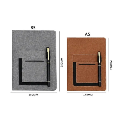 A5 Business Notebook with Card Holder & Pen Slot