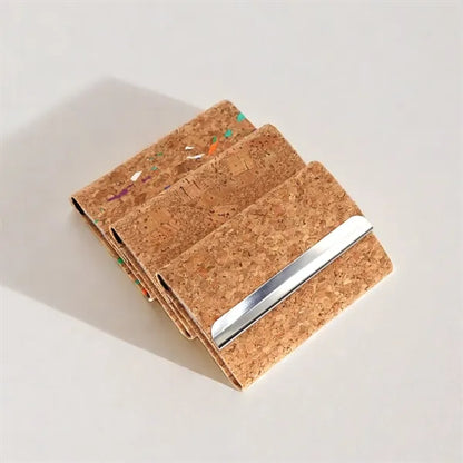 Cork-Textured Business Card Holder