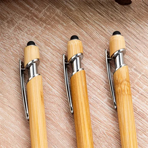 2-in-1 Bamboo Ballpoint Pen