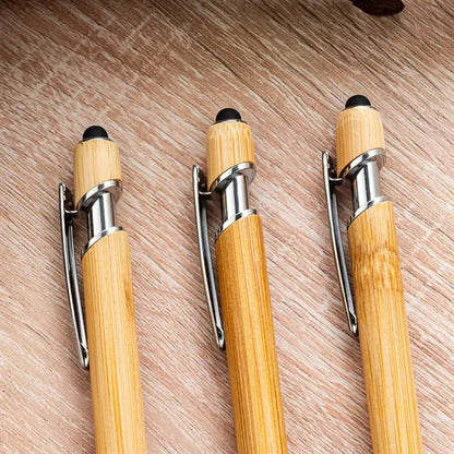 2-in-1 Bamboo Ballpoint Pen