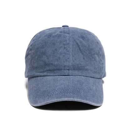 Buckle Strap Denim Cotton Baseball Cap