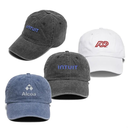 Buckle Strap Denim Cotton Baseball Cap