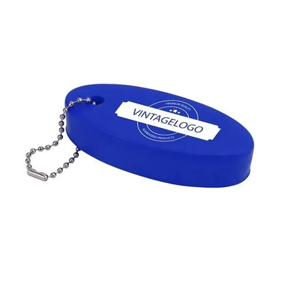 Oval Floating Foam Keychain ( 3.15'' x 1.38'' x 0.8'' )