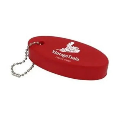 Oval Floating Foam Keychain ( 3.15'' x 1.38'' x 0.8'' )