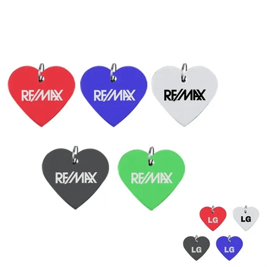 Heart Shaped Aluminum Key Holder & Dog Tag