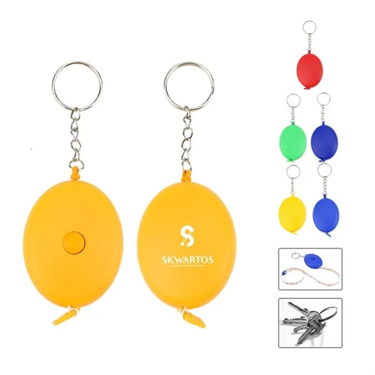 Oval Tape Measure Key Chain