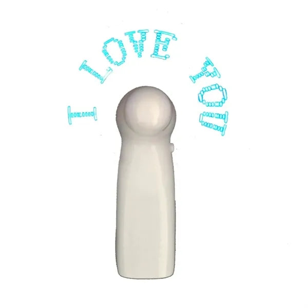 Mini LED Flashing Handheld Fan with Changeable Word