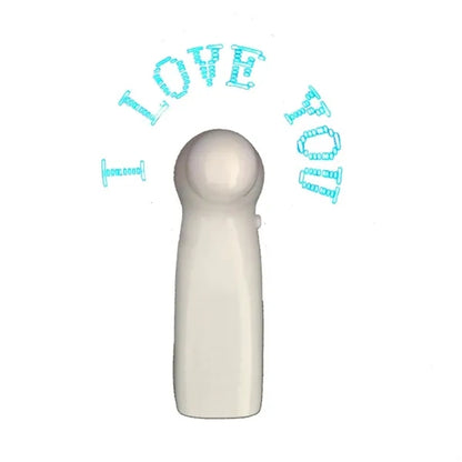 Mini LED Flashing Handheld Fan with Changeable Word
