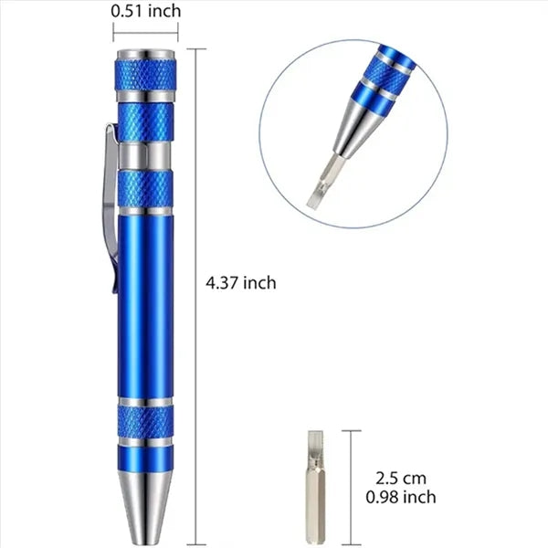 Pen Screwdriver Multitool Handy Tool 8 in 1 Magnetic
