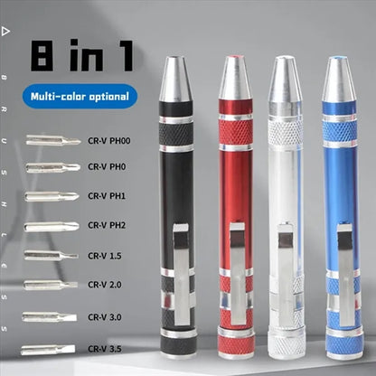 Pen Screwdriver Multitool Handy Tool 8 in 1 Magnetic